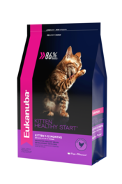 Eukanuba Kitten Healthy Start Сухой корм для котят, беременных и кормящих кошек (с курицей)