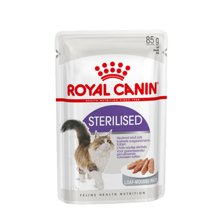 Royal Canin Sterilised Паштет для взрослых стерилизованных кошек и кастрированных котов, 85 гр - фото 1