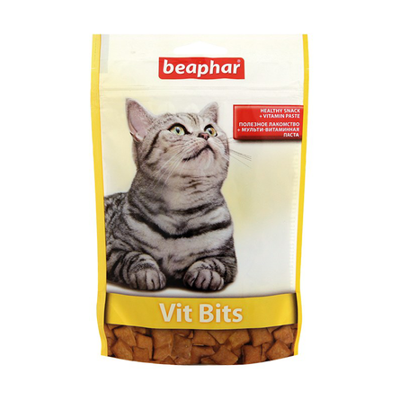 Beaphar Vit-Bits Подушечки для взрослых кошек (с витаминной пастой), 150 гр - фото 1