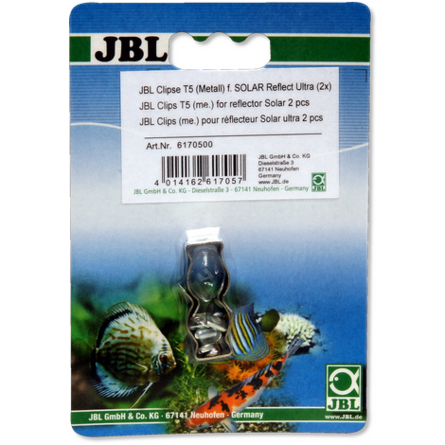 JBL Clips T5 (metal) Металлическая клипса для крепления рефлектора к люминесцентной лампе, 2 шт - фото 1
