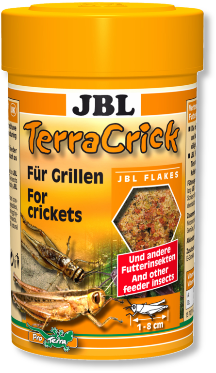 JBL TerraCrick Корм для сверчков и других кормовых насекомых, 100 мл