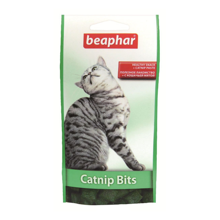 Beaphar Catnip-Bits Подушечки для взрослых кошек (с кошачьей мятой), 35 гр