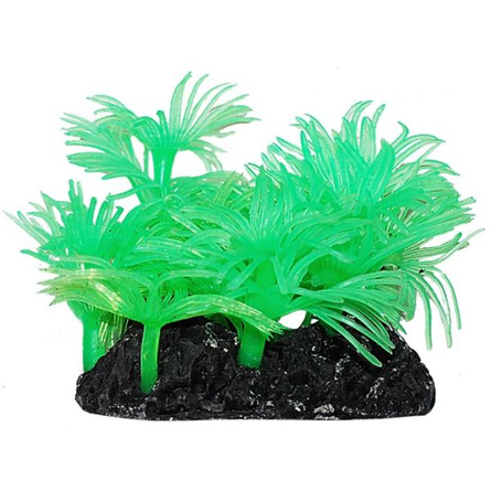 УЮТ Коралл аквариумный Актинии Солнечные зеленые, силиконовый, 10 см - фото 1