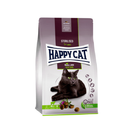 Happy Cat Сухой корм для кастрированных котов и стерилизованных кошек с пастбищным ягненком, 1,3кг - фото 1