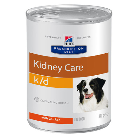 Hill's Prescription Diet k/d Kidney Care Влажный лечебный корм для собак при заболеваниях почек (с курицей), 370 гр - фото 1