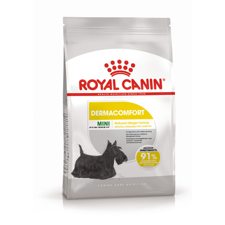 Royal Canin Mini Dermacomfort Сухой корм для взрослых собак мелких пород с чувствительной кожей, 1 кг - фото 1