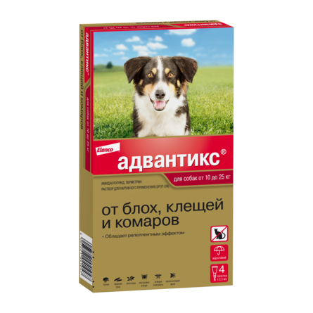 Адвантикс GOLD Капли антипаразитарные для собак от 25 кг, 1 пипетка - фото 1