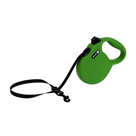 Alcott Wanderer S Поводок-рулетка для собак до 20 кг, лента, зеленая – интернет-магазин Ле’Муррр