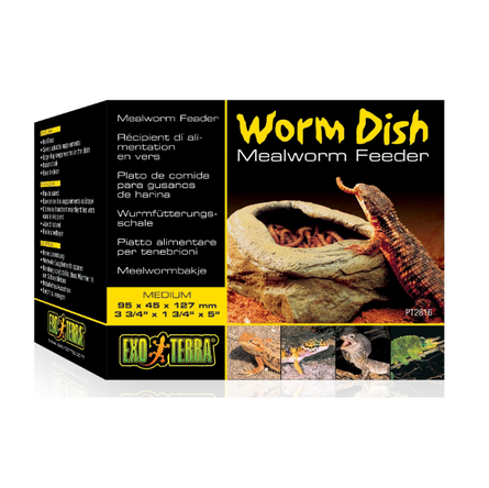 Exo-Terra Кормушки-камни для подвижного корма Worm Dish, 11,5х9х5 см