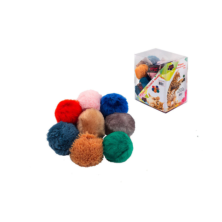 Zoo-M Меховой мячик игрушка для кошек – интернет-магазин Ле’Муррр