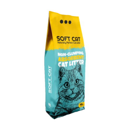 SOFT CAT Впитывающий наполнитель без запаха, 10 л, 10 л - фото 1