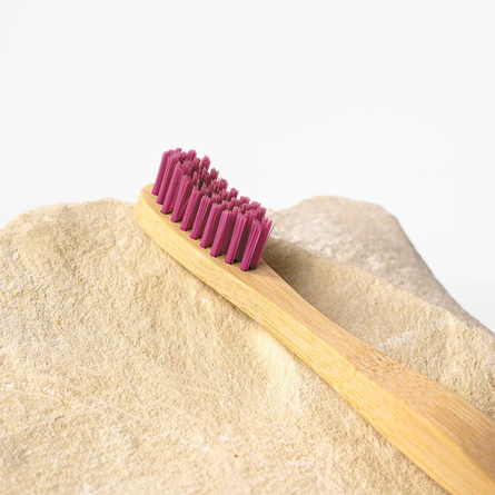 Barq - Bamboo Brush Бамбуковая зубная щётка, Коралловый - фото 1
