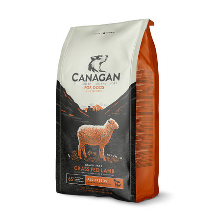 CANAGAN Grain Free Grass Fed Lamb Беззерновой сухой корм для собак и щенков всех пород (с ягненком), 12 кг - фото 1