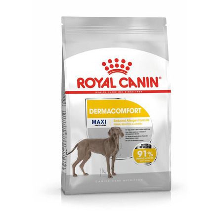 Royal Canin Maxi Dermacomfort Сухой корм для взрослых собак крупных пород для чувствительной кожи и шерсти, 10 кг - фото 1