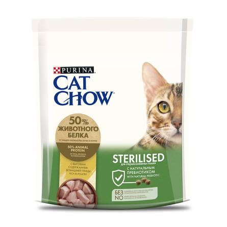 Cat Chow Special Care Sterilized Сухой корм для взрослых стерилизованных кошек и кастрированных котов (мясное ассорти), 400 гр - фото 1