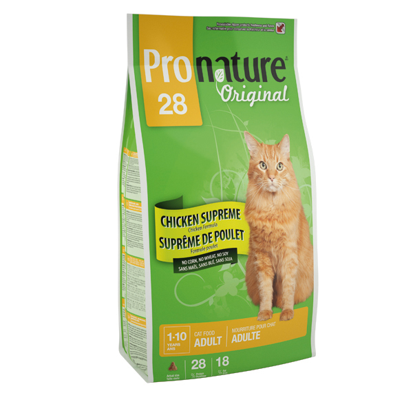 Pronature Original 28 Adult Сухой корм для взрослых кошек (с цыпленком)