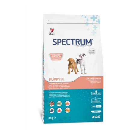 SPECTRUM Puppy 30 Сухой корм для щенков крупных пород от 25 кг , 3 кг