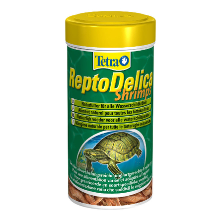 Tetra ReptoMin Delica Shrimps Лакомство для водных черепах, натуральные кусочки, 250 мл - фото 1