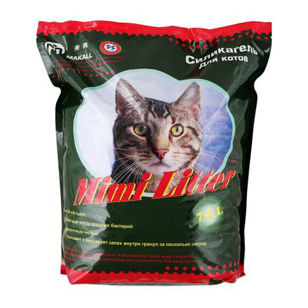 Mimi Litter Впитывающий силикагелевый наполнитель для котов, 3,6 кг - фото 1