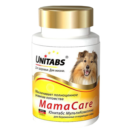 UNITABS MamaCare Мультивитамины для беременных и кормящих собак, 100 таблеток, 200 гр