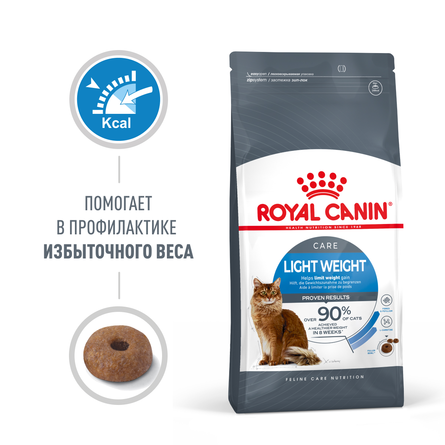 Royal Canin Light Облегченный сухой корм для склонных к полноте взрослых кошек, 400 гр - фото 1