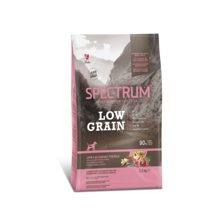 SPECTRUM Low-Grain Puppy Сухой корм для щенков средних.и крупных пород, 2,5 кг