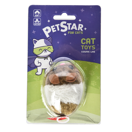 PET STAR Игрушка для кошек Бегающий хомяк - фото 1