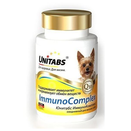 UNITABS ImmunoComplex Витамины для собак мелких пород пород для поддержки иммунитета, 100 таблеток, 200 гр - фото 1