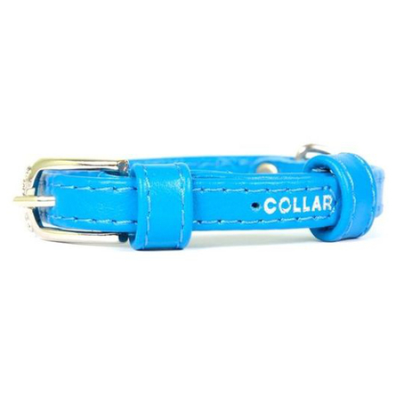 CoLLaR GLAMOUR Ошейник для собак без украшений, ширина 1 см, длина 18-21 см, синий - фото 1