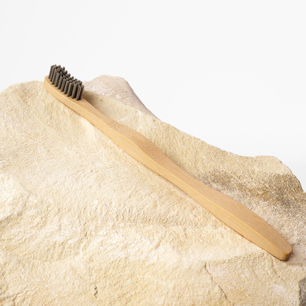 Barq - Bamboo Brush Бамбуковая зубная щётка, графит