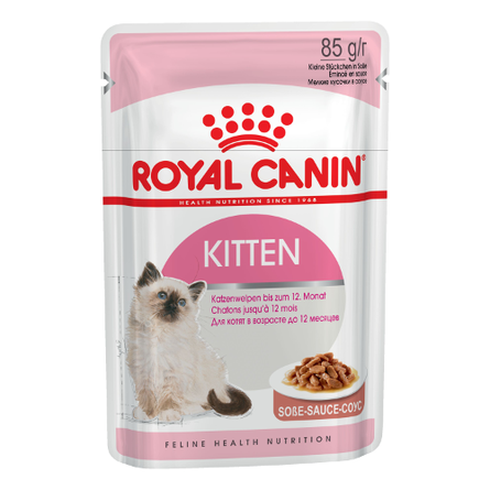 Royal Canin Kitten Instinсtive, кусочки паштета в соусе для котят, 85 гр от Lemurrr RU