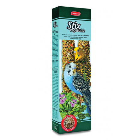 Padovan Stix Vegetable Палочки для волнистых попугаев (с овощами), 60 гр