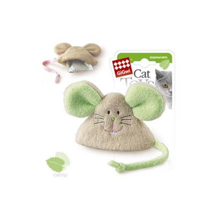 GiGwi Мышка Игрушка для кошек, с кошачьей мятой - фото 1