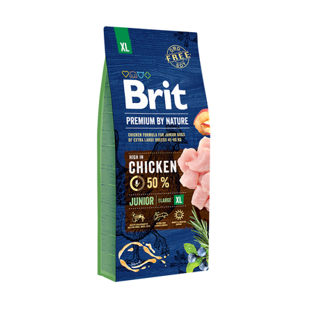 Brit Premium by Nature Junior XL Сухой корм для молодых собак гигантских пород, 15 кг - фото 1