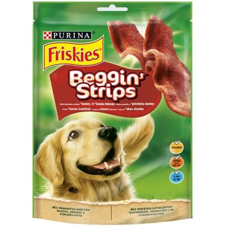 Лакомство Friskies® Beggin’ strips® для взрослых собак, с ароматом бекона, Пакет – интернет-магазин Ле’Муррр
