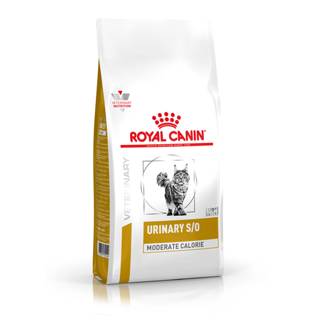 Купить Royal Canin Urinary S/O Moderate Calorie Сухой низкокалорийный лечебный корм для взрослых кошек при лечении мочекаменной болезни, 1,5 кг за 2124.00 ₽