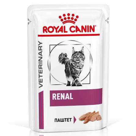 Royal Canin Renal Влажный лечебный корм для кошек при заболеваниях почек (с говядиной), 85 гр - фото 1