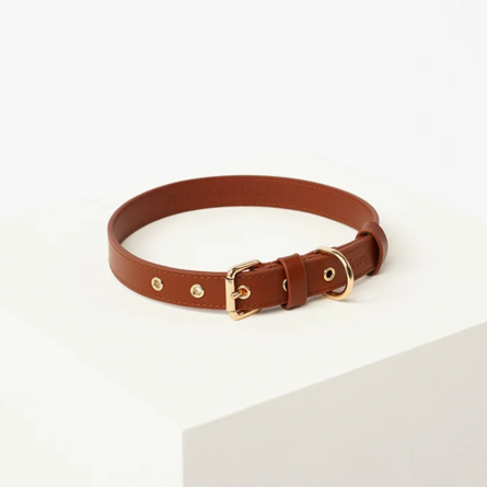 Barq - Oro Collar Кожаный ошейник, XL (46-56 см), шоколад – интернет-магазин Ле’Муррр