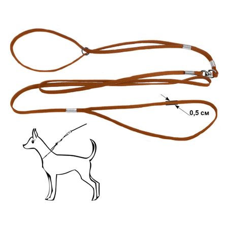 RedPlastic Ринговка с кольцом для собак, ширина 5 мм, цвет бронза - фото 1