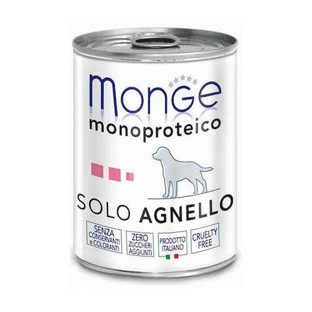 Monge Dog Monoprotein Solo консервы для собак, паштет из ягненка, 400г, 400 г - фото 1