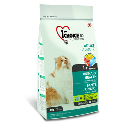 Купить 1st Choice Urinary Сухой корм для взрослых кошек для профилактики мочекаменной болезни (с курицей), 5,44 кг за 3905.00 ₽