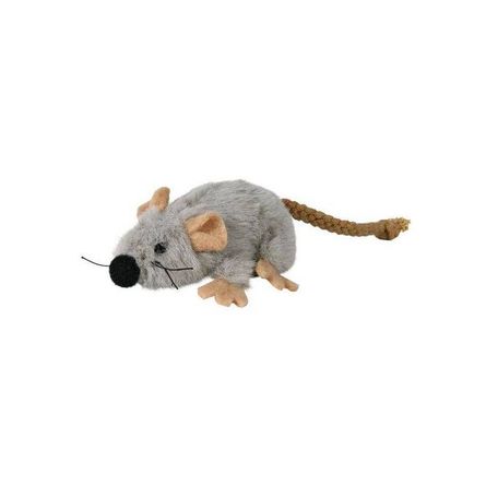 Trixie Игрушка для кошек Мышь серая плюшевая – интернет-магазин Ле’Муррр