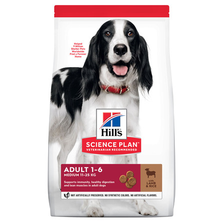 Hill's Science Plan Advanced Fitness Сухой корм для взрослых собак средних пород (с ягнёнком и рисом), 12 кг - фото 1