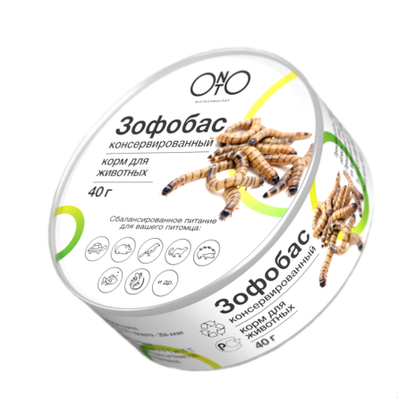 ONTO Зофобас консервированный (Zophobas morio), 40 гр