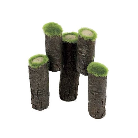 ArtUniq Mossy Logs Декоративная композиция из пластика Брёвна со мхом - фото 1