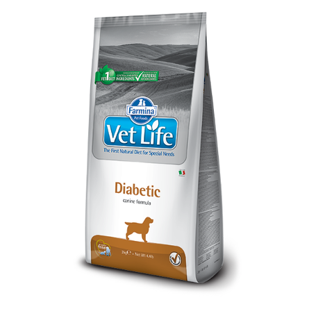 Farmina Vet Life Dog Diabetic Сухой лечебный корм для взрослых собак при диабете, 2 кг 