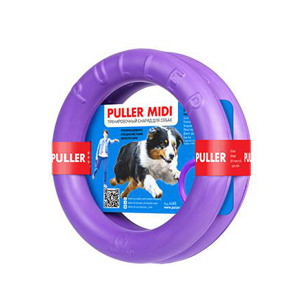 Collar Puller Midi Тренировочный снаряд для собак средних пород, 2 кольца - фото 1