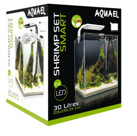 AQUAEL Aквариум 30 л SHRIMP SET SMART LED PLANT ll 30 , черный – интернет-магазин Ле’Муррр