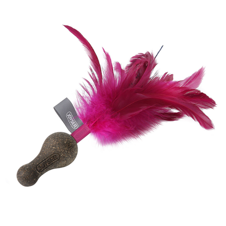 JOYSER Catnip Duoball Игрушка для кошек из спрессованной кошачьей мяты с перьями, розовая – интернет-магазин Ле’Муррр
