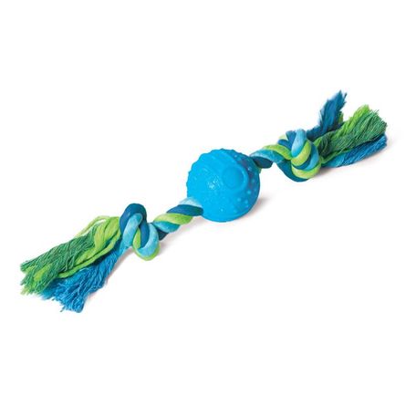 Triol Игрушка для собак из термопластической резины Мяч с верёвкой, d50/290мм - фото 1